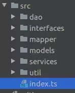 Folder structure inside the src folder
