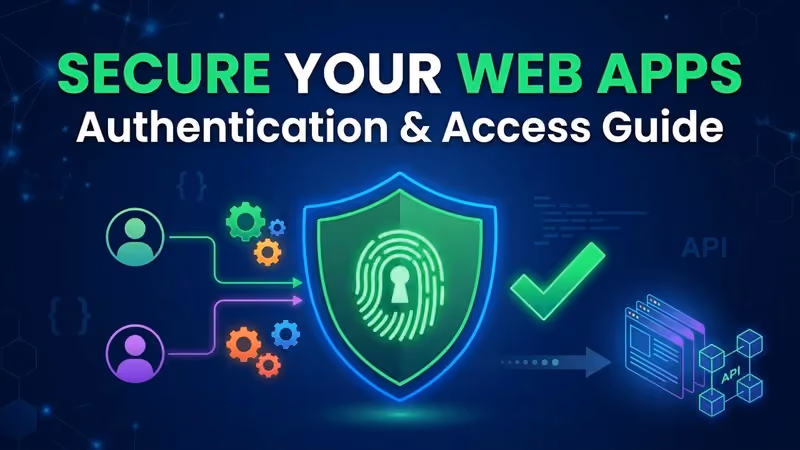 Secure login screen with padlock icon representing authentication and access control